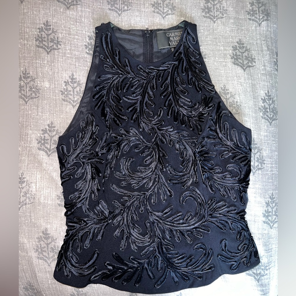 Carmen Marc Volvo Cache size 4 sleeveless/tank zip up dress top size 4